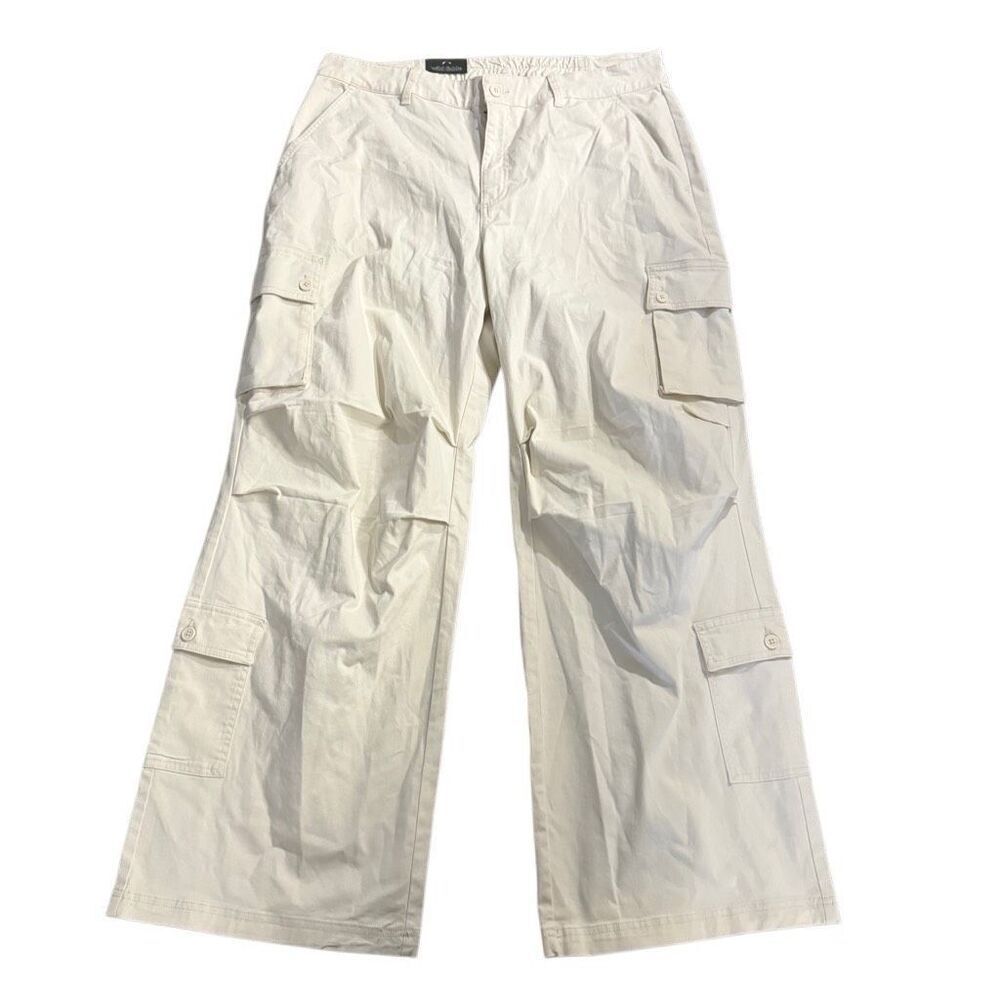 Wild fable cream high rise straight leg cargo jeans size 2XL